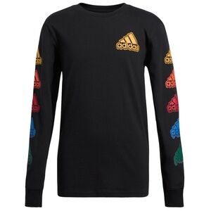 adidas Boys Long Sleeve Meltdown Tee Shirt